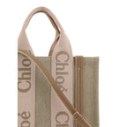 Beige Linen Handbag