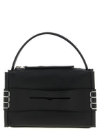 Black Calfskin Shoulder Bag