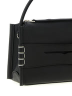 Black Calfskin Shoulder Bag
