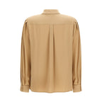 Beige Silk Blouse