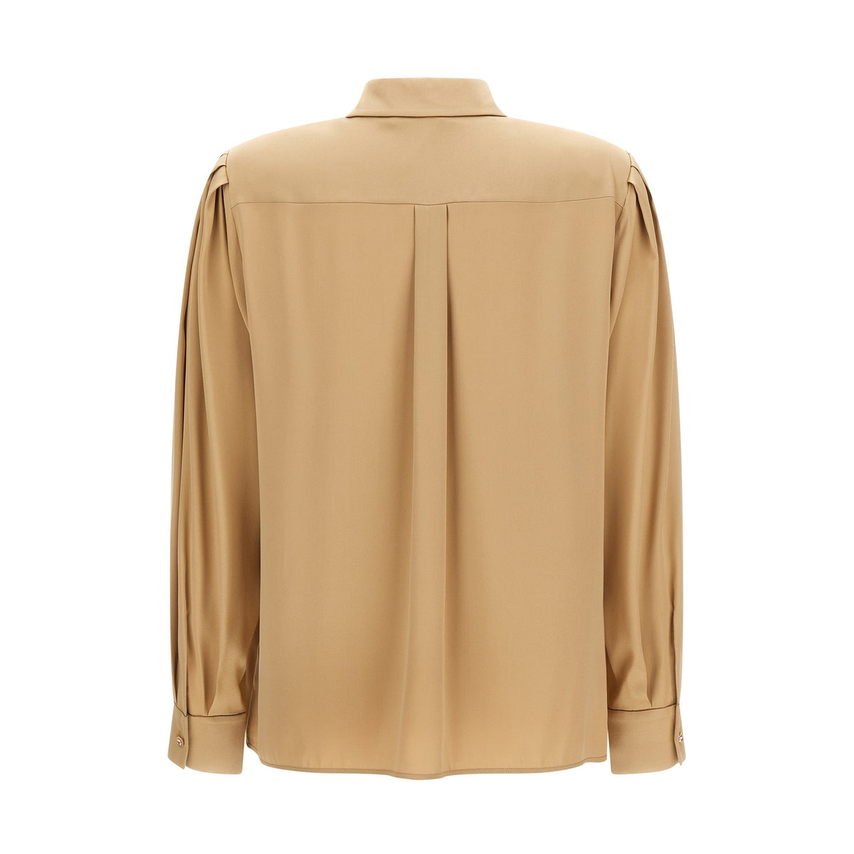 Beige Silk Blouse