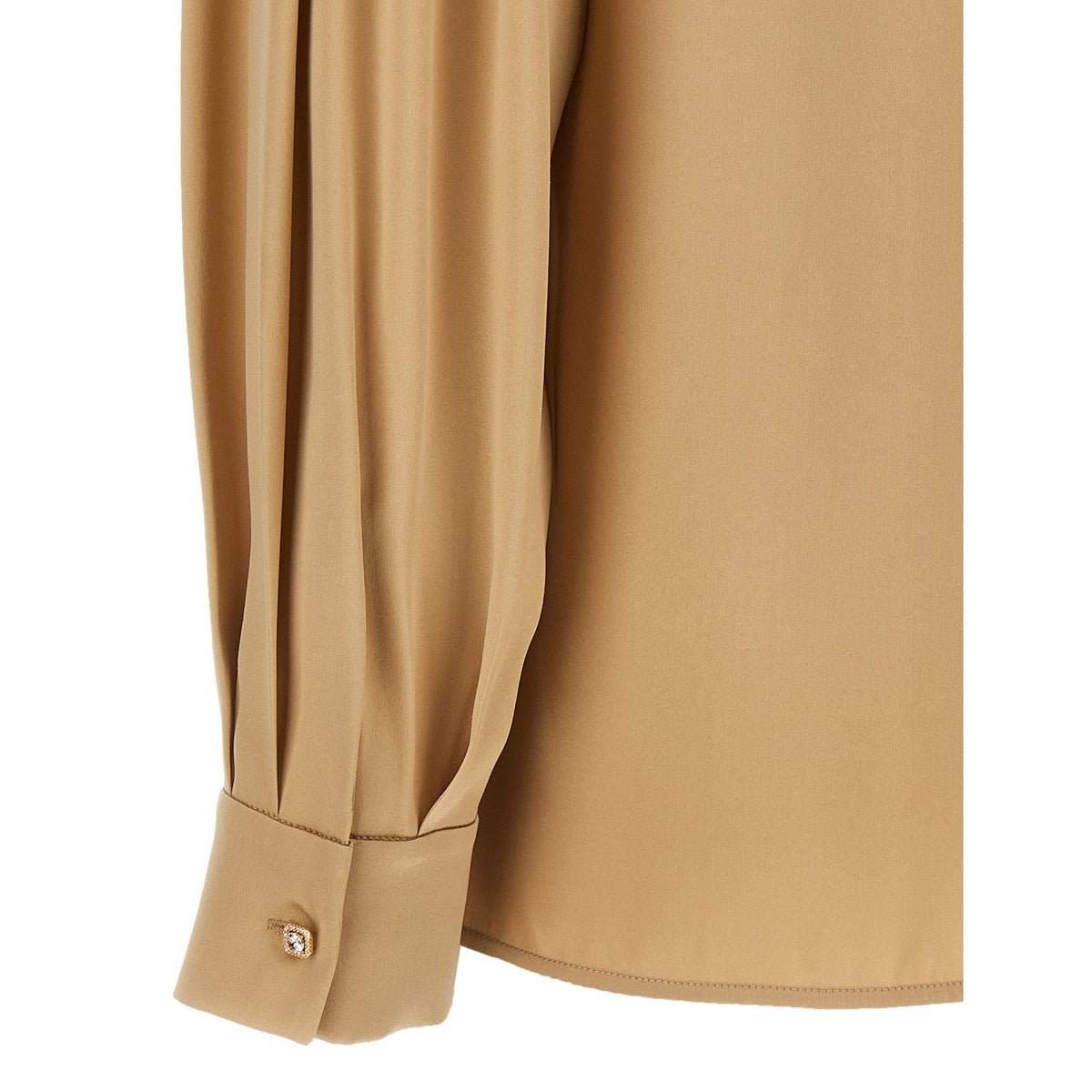 Beige Silk Blouse