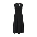 Black Wool Midi Dress