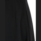 Black Wool Midi Dress
