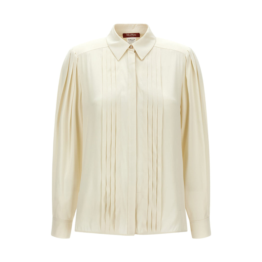 White Silk Blouse