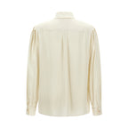 White Silk Blouse
