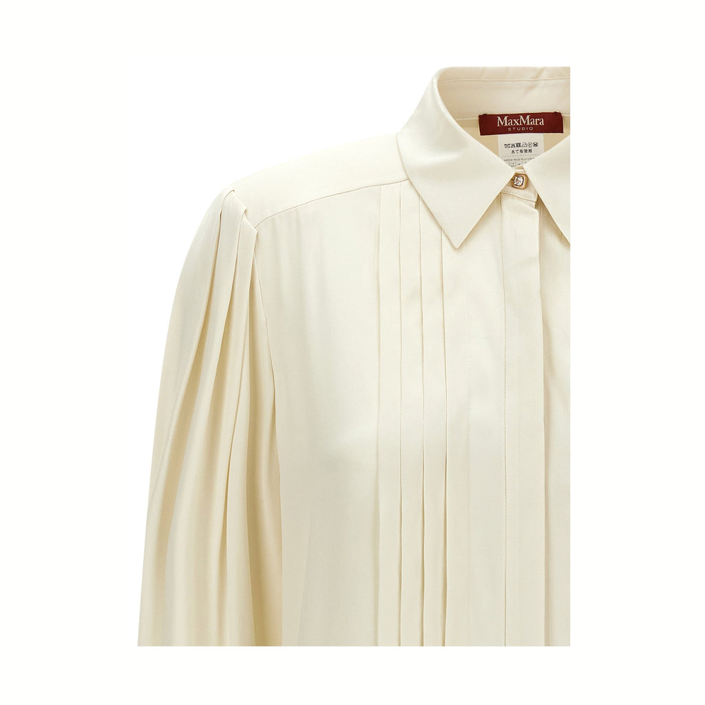 White Silk Blouse