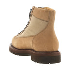 Beige Calfskin Ankle Boots