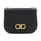 Black Calfskin Crossbody Bag
