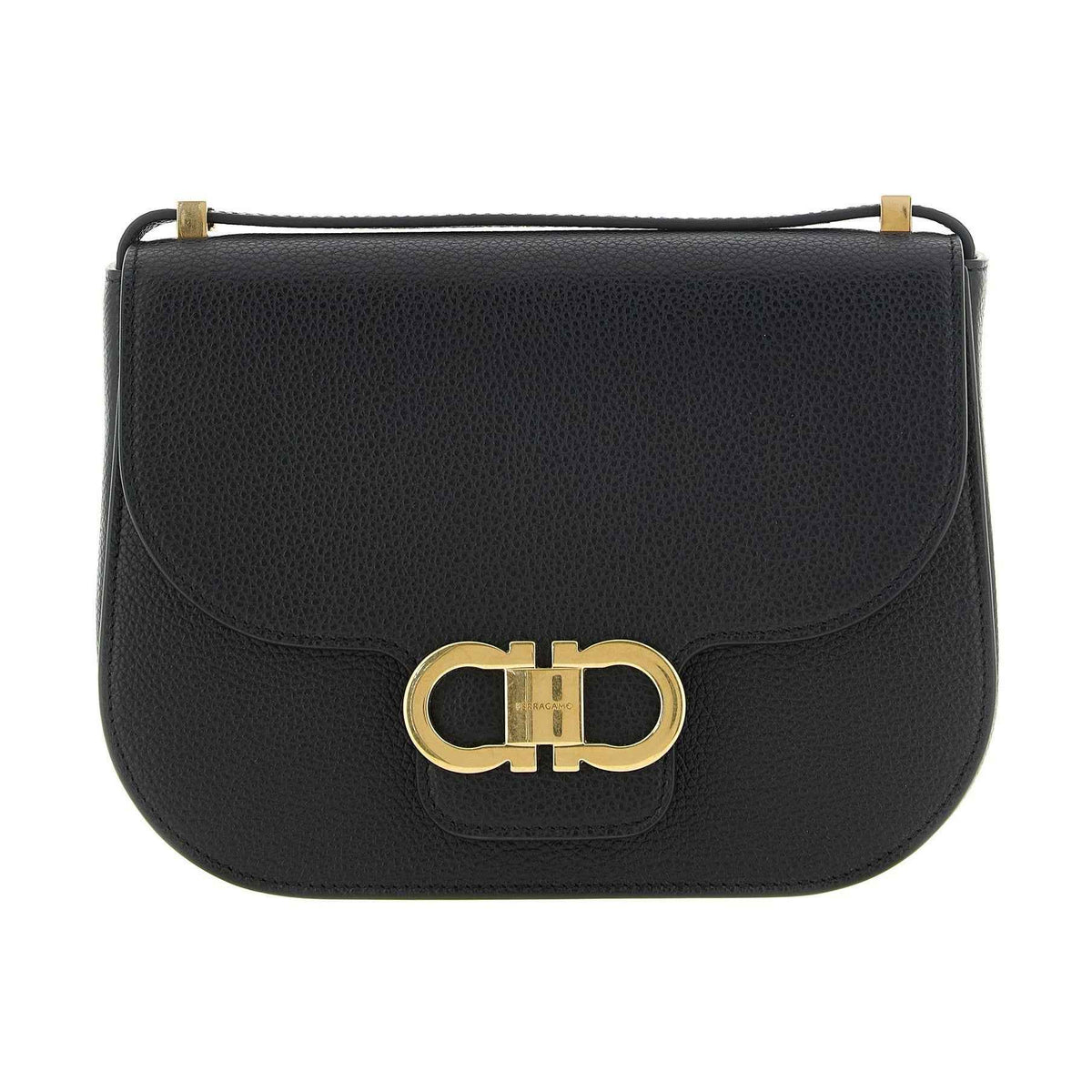 Black Calfskin Crossbody Bag
