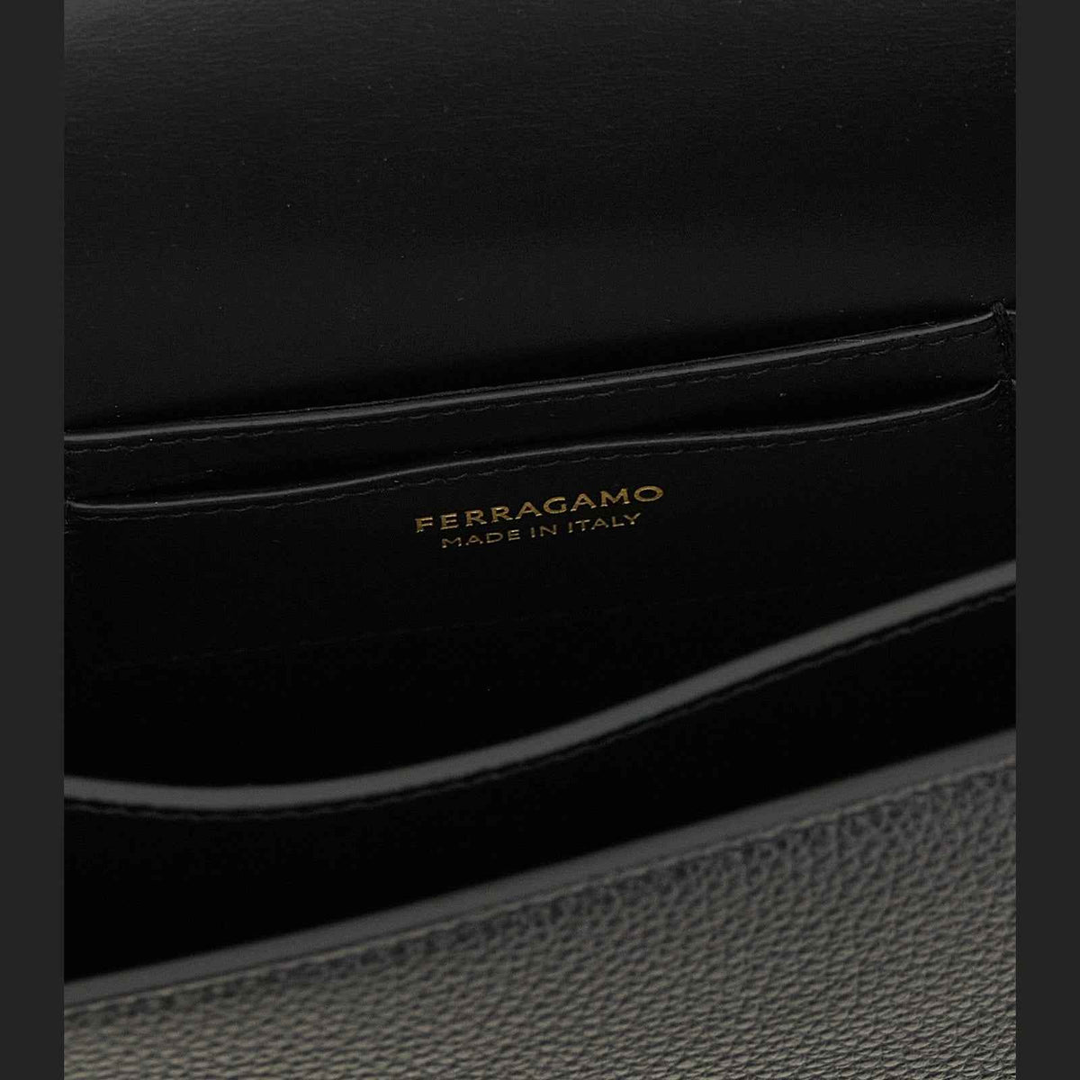 Black Calfskin Crossbody Bag
