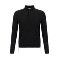 Black Virgin Wool Polo Shirt