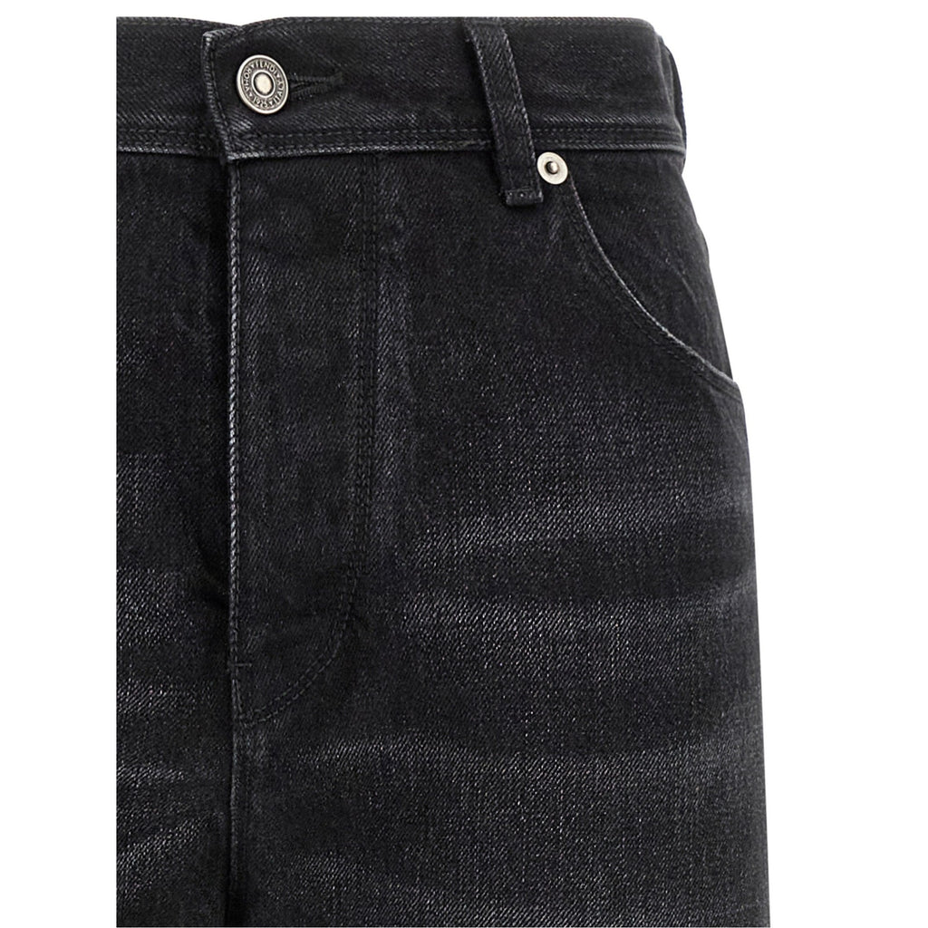 Black Cotton Jeans Denim