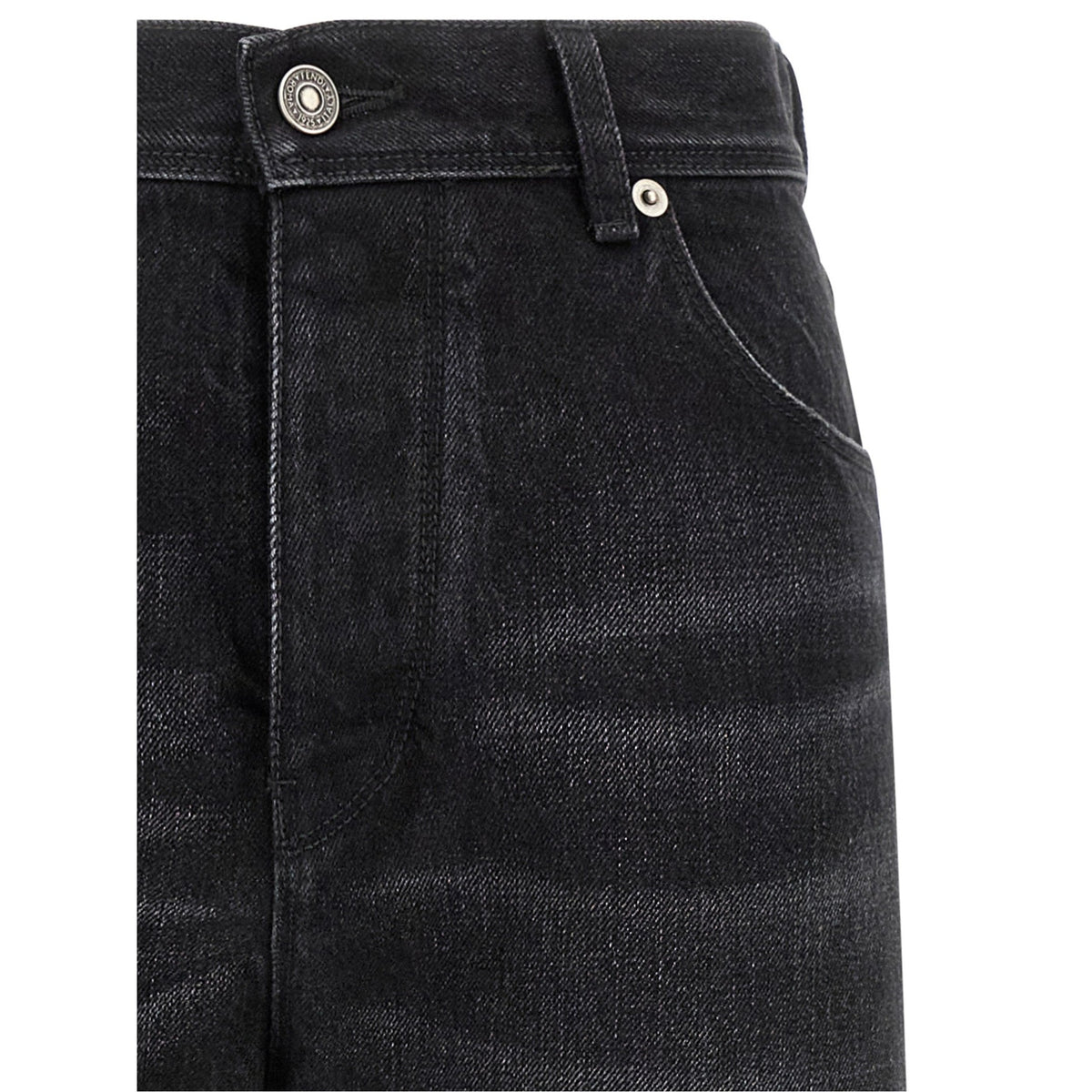 Black Cotton Jeans Denim