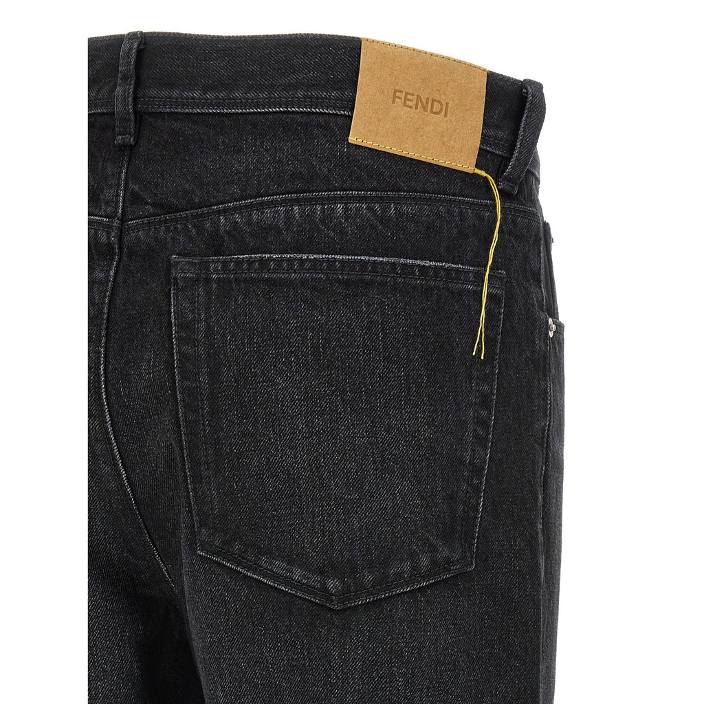 Black Cotton Jeans Denim