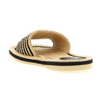 Multicolor Cotton Slides