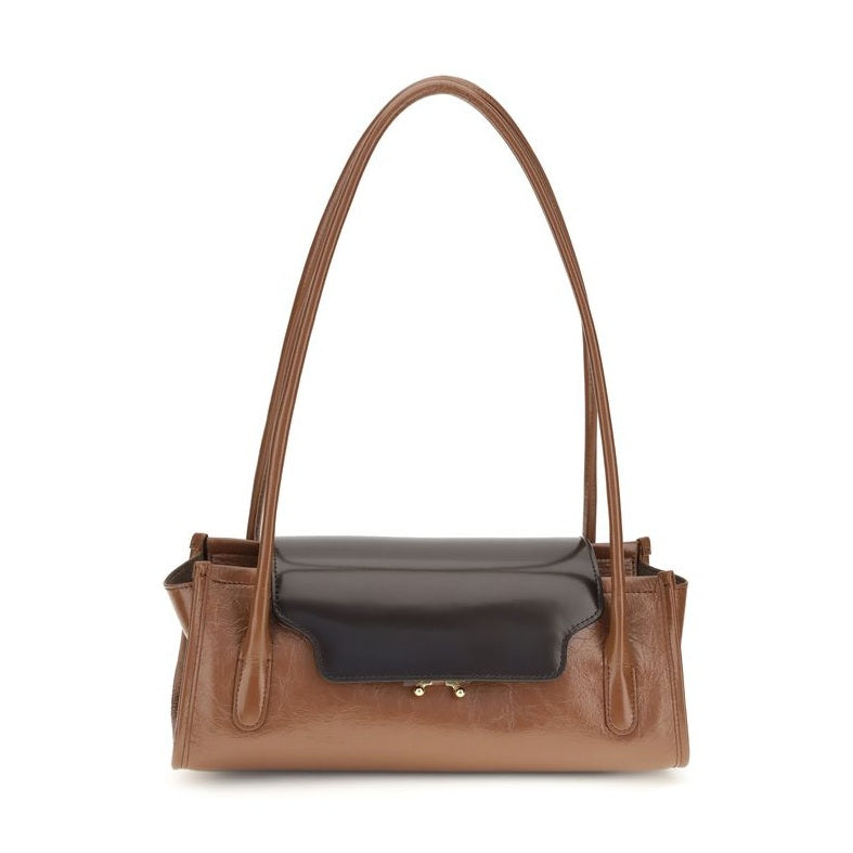 Brown Calf Leather Bos Taurus Shoulder Bag