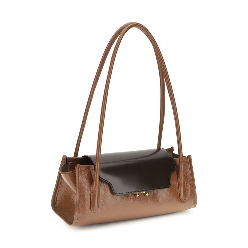 Brown Calf Leather Bos Taurus Shoulder Bag