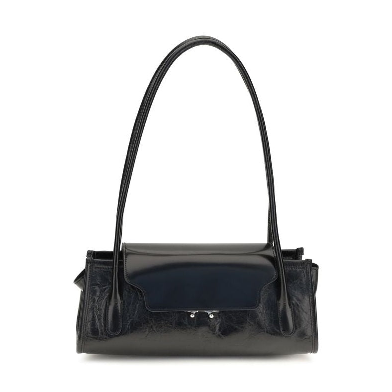 Black Calf Leather Bos Taurus Shoulder Bag