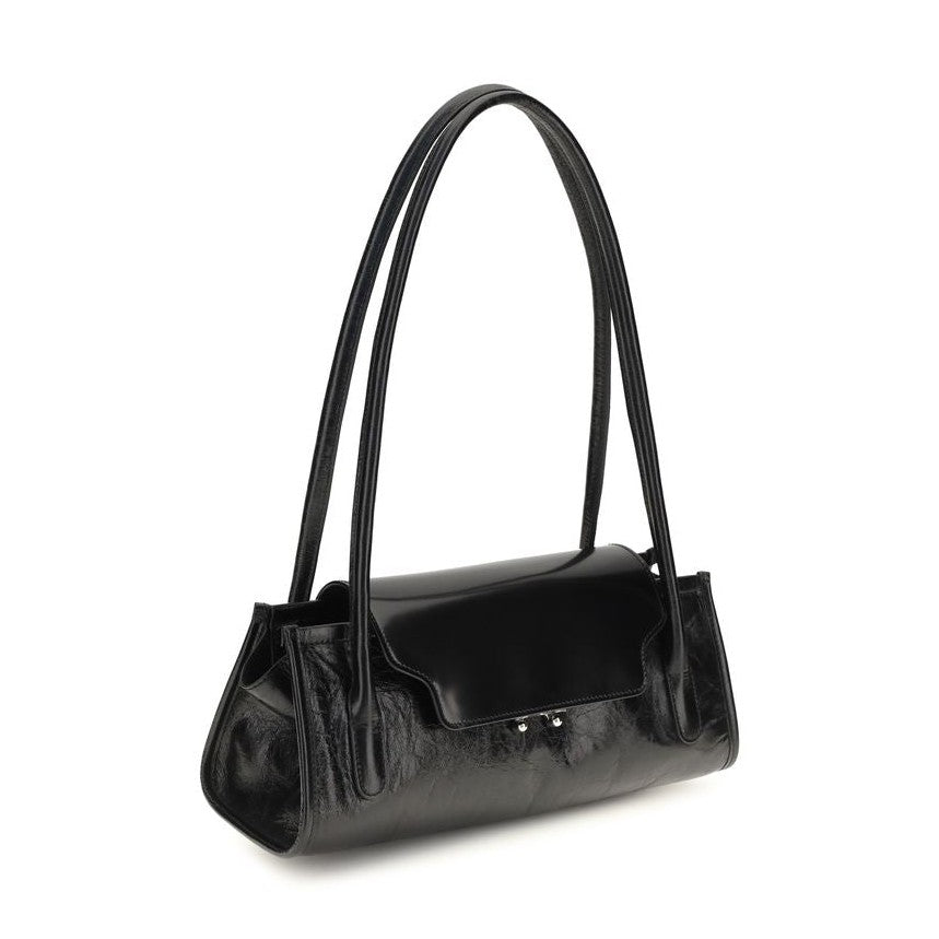 Black Calf Leather Bos Taurus Shoulder Bag