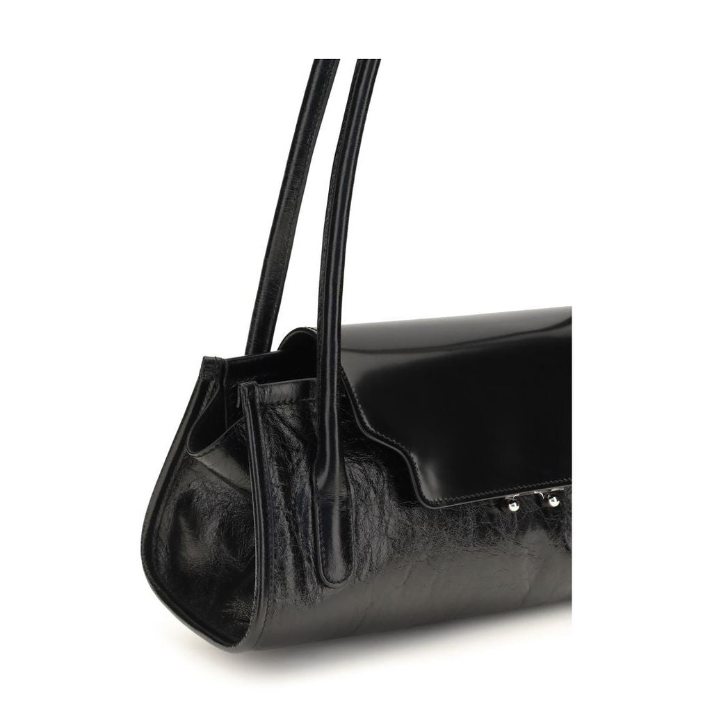 Black Calf Leather Bos Taurus Shoulder Bag