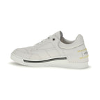 White Calf Leather Bos Taurus Low Top Sneakers