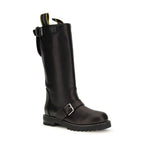 Black Calf Leather Bos Taurus Lace-Up Boots