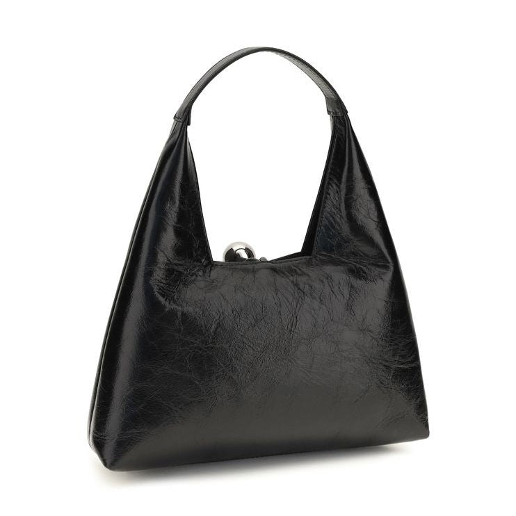 Black Calf Leather Bos Taurus Shoulder Bag