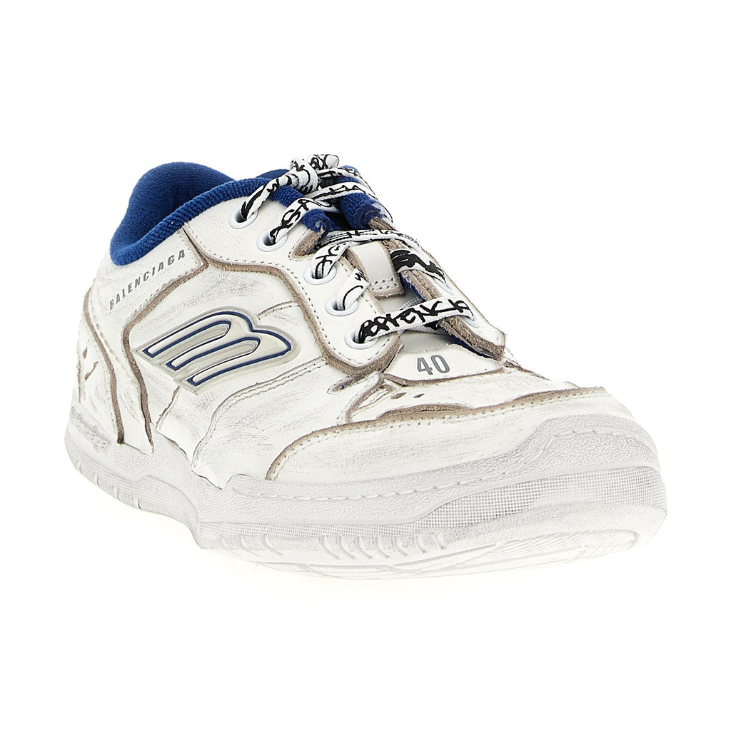White Calfskin Athletic Sneakers