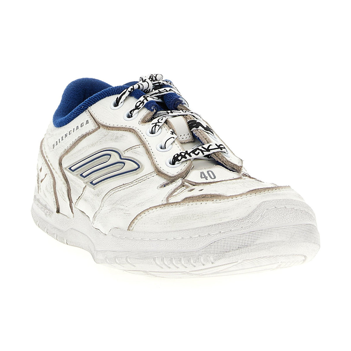 White Calfskin Athletic Sneakers