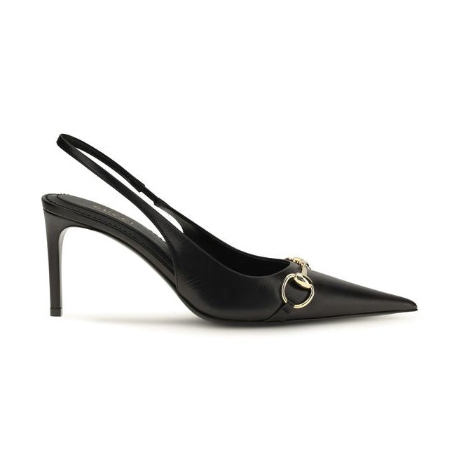 Black Calf Leather Bos Taurus High Heel Pumps