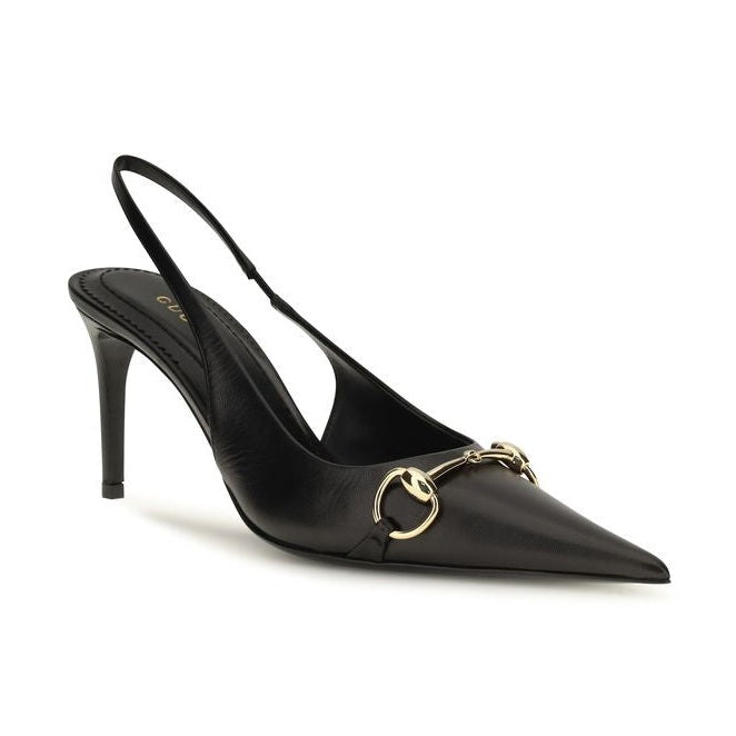 Black Calf Leather Bos Taurus High Heel Pumps