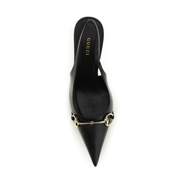 Black Calf Leather Bos Taurus High Heel Pumps