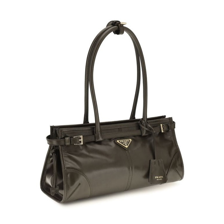 Black Calf Leather Bos Taurus Shoulder Bag