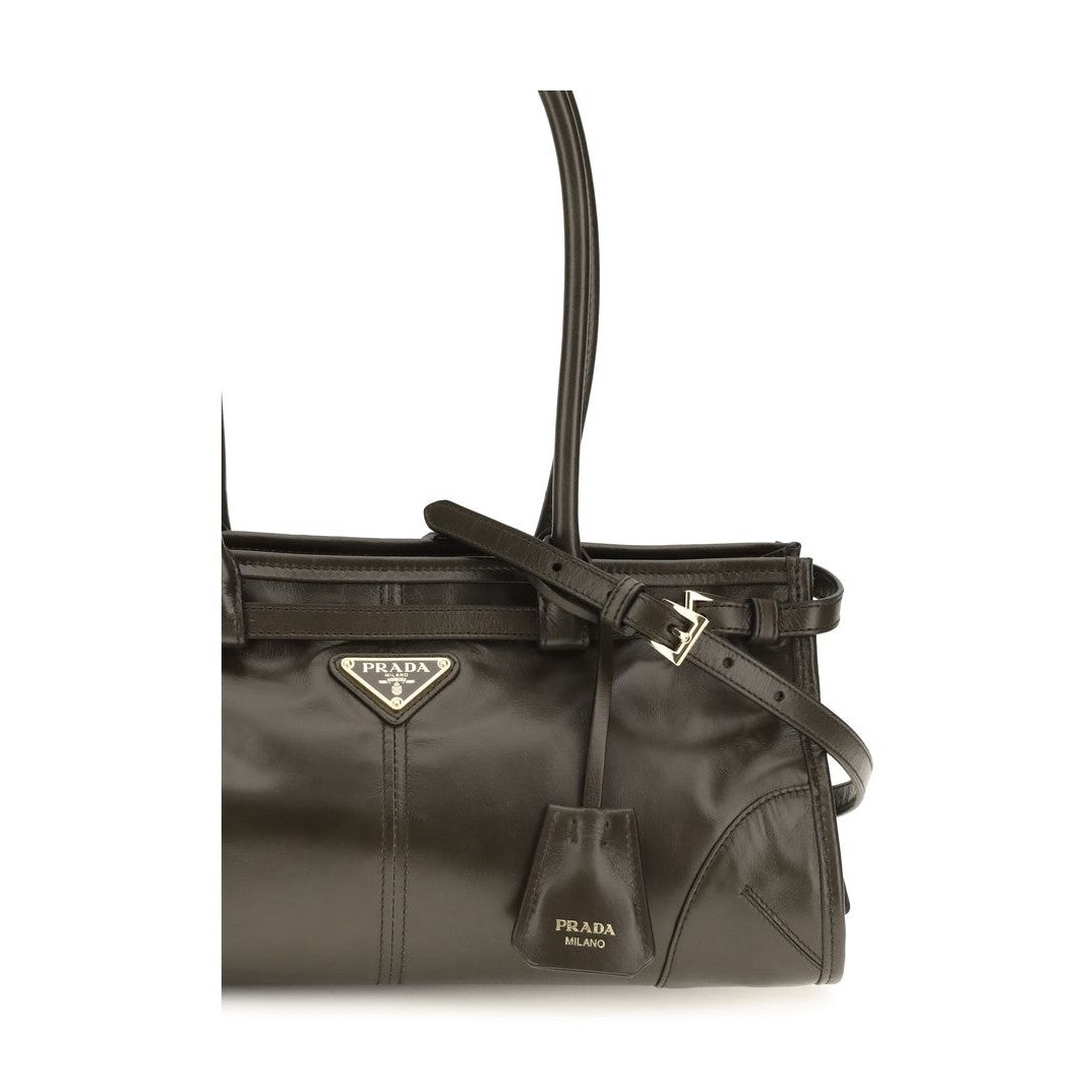 Black Calf Leather Bos Taurus Shoulder Bag