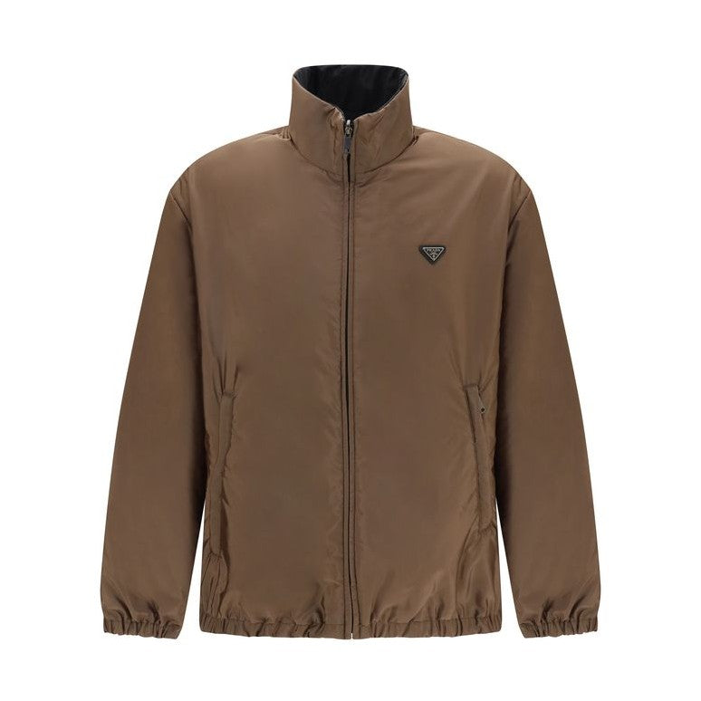 Multicolor Recycled Polyamide Full-Length Jacket