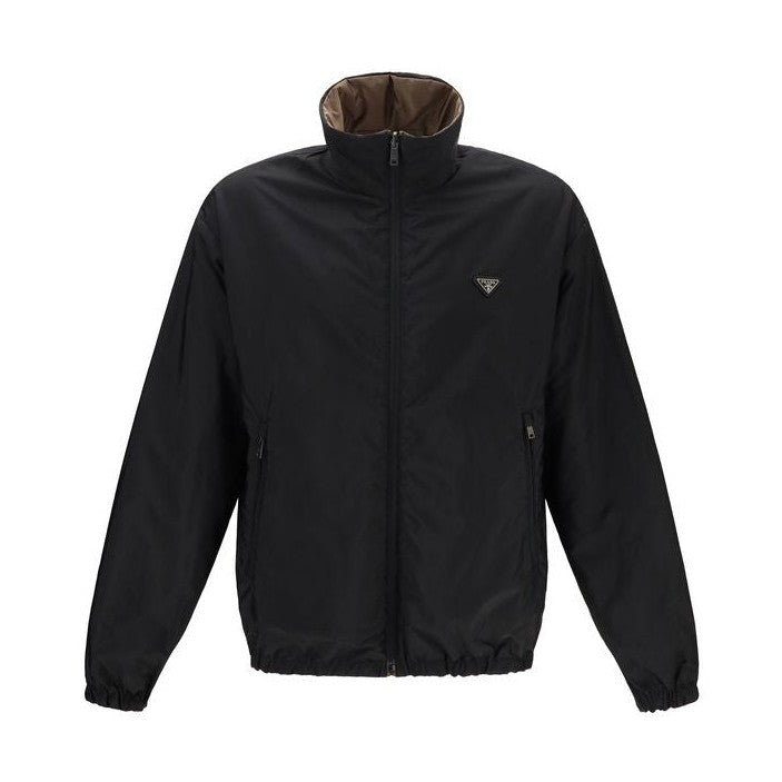 Multicolor Recycled Polyamide Full-Length Jacket