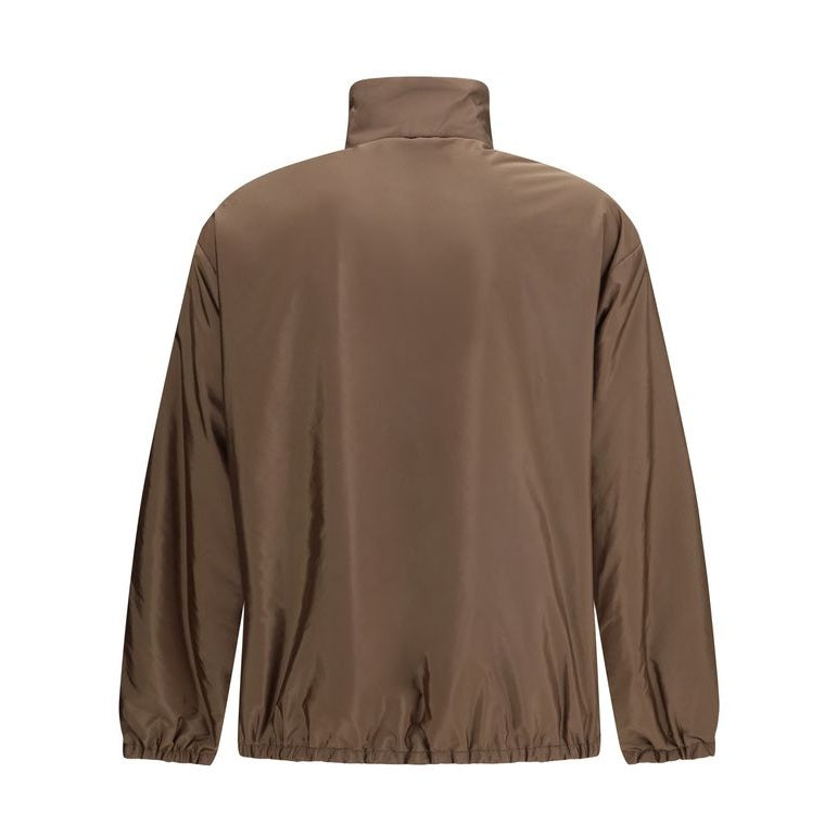 Multicolor Recycled Polyamide Full-Length Jacket