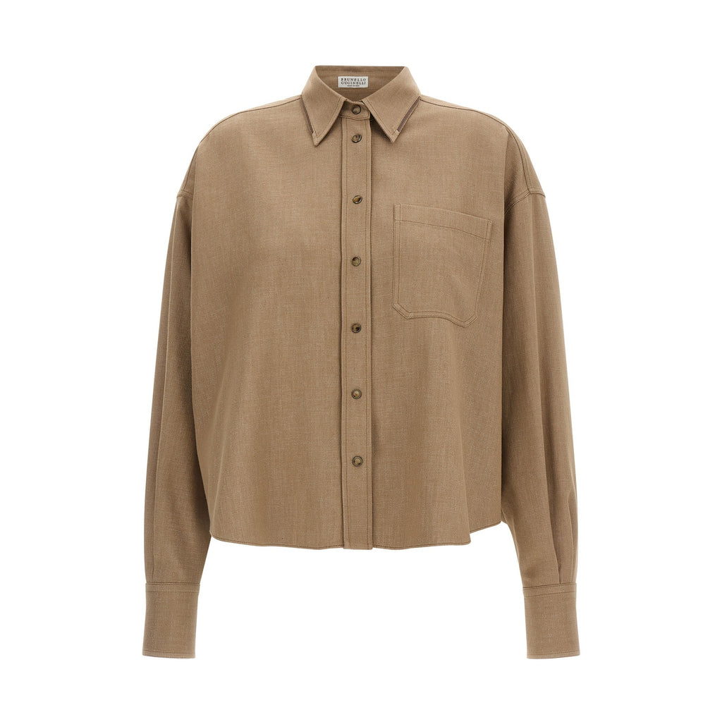 Beige Cotton Blouse