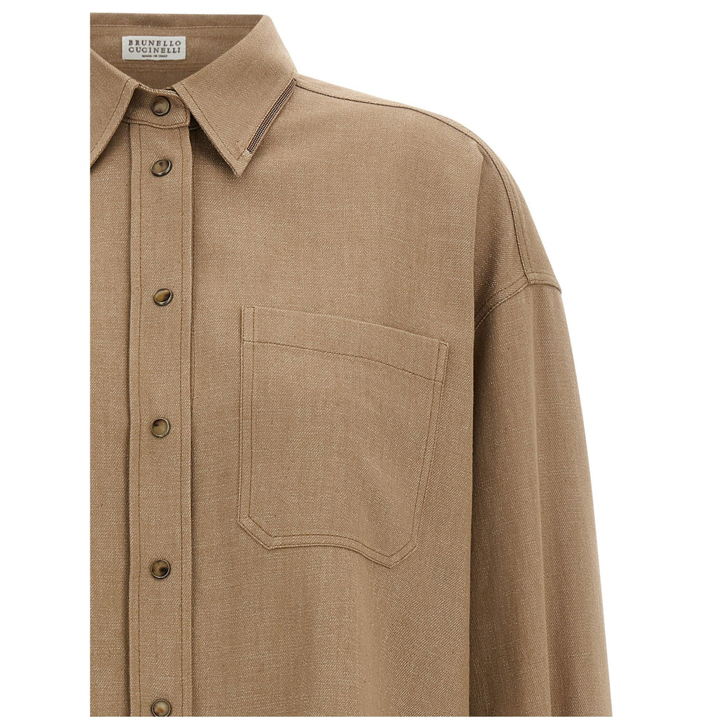 Beige Cotton Blouse