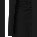 Black Viscose Midi Dress