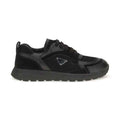 Black Fabric Athletic Sneakers