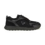 Black Fabric Athletic Sneakers