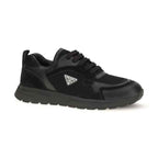 Black Fabric Athletic Sneakers