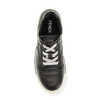 Black Calf Leather Bos Taurus Low Top Sneakers