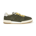 Bicolor Suede Leather Low Top Sneakers
