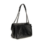 Black Calf Leather Bos Taurus Shoulder Bag