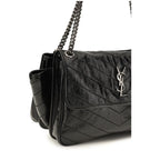 Black Calf Leather Bos Taurus Shoulder Bag