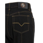 Black Cotton High-Waisted Jean