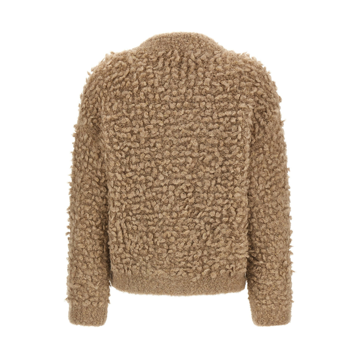 Beige Wool Bomber